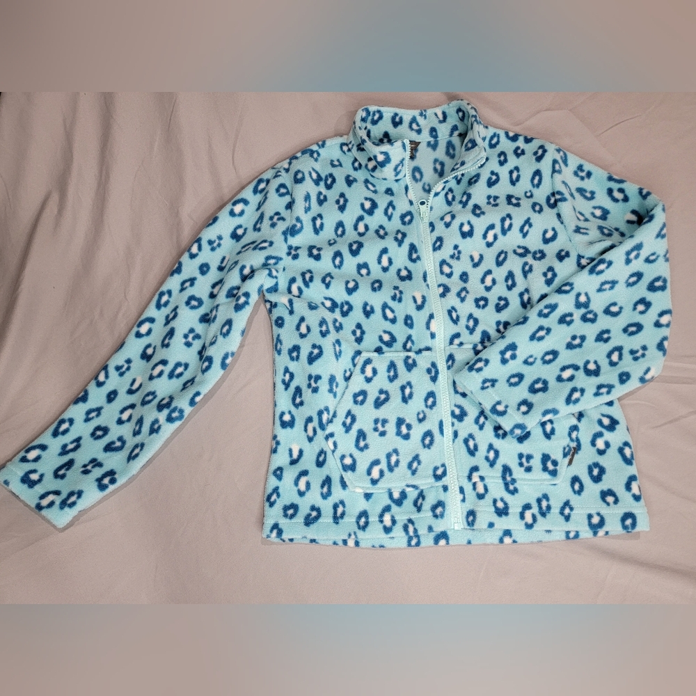 Leopard Print Fleece Jacket